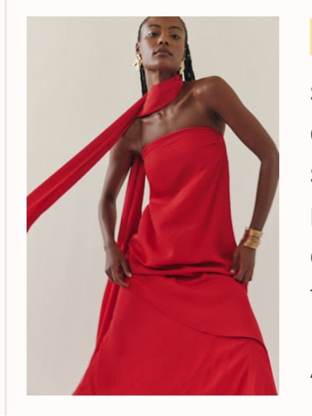 Baobab El Dress in Fire Red